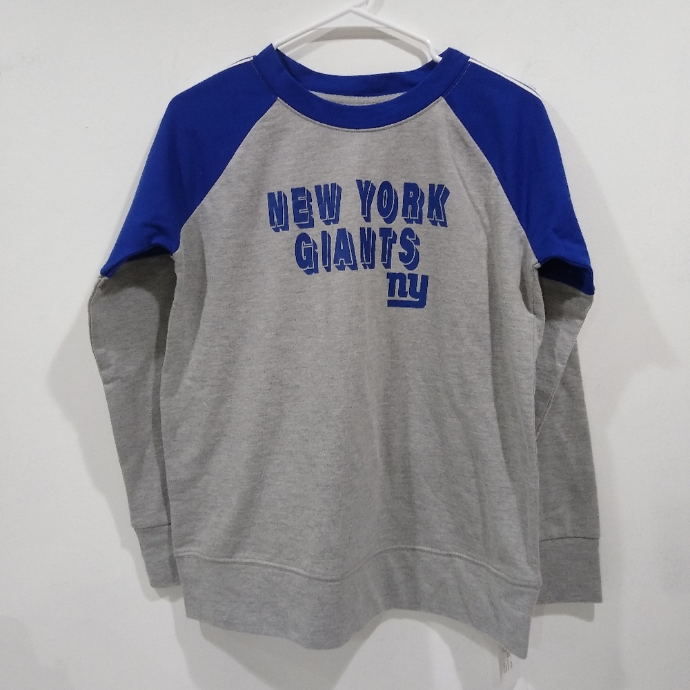 NWT NY Giants NFL Girls XL Long Sleeve Shirt
